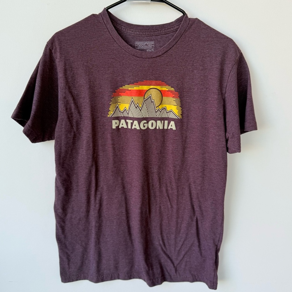 Patagonia Purple Short Sleeve Tee